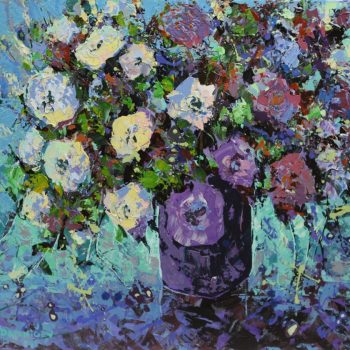Blumen und Guten Tag - Vladimir Domničev - acrylic painting