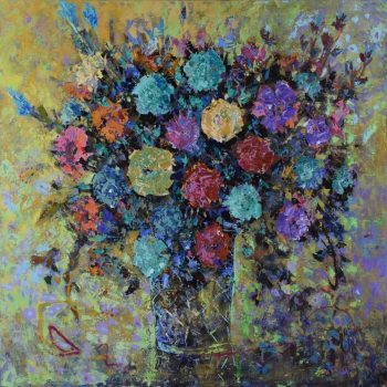 Bouquet of roses - Vladimir Domničev - acrylic painting