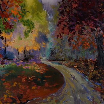 Cestou na podzim - Vladimir Domničev - acrylic painting