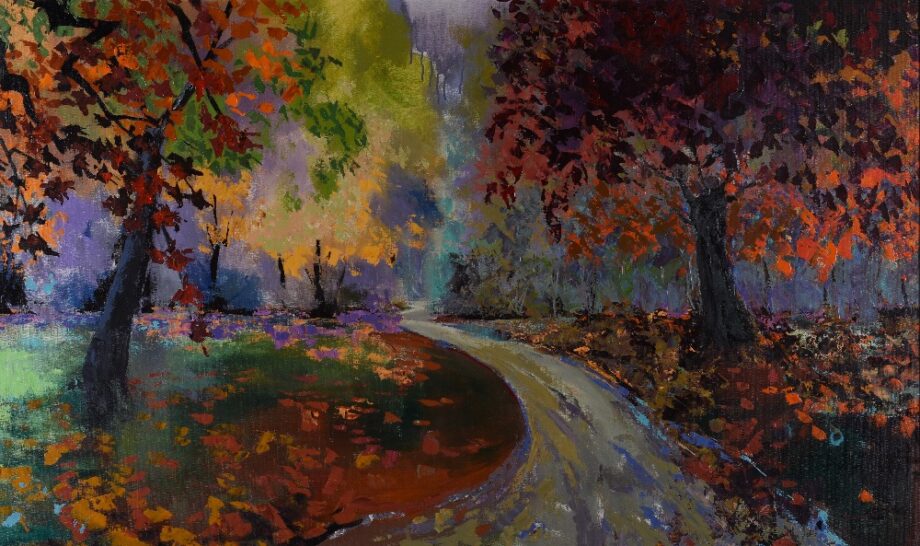 Cestou na podzim - Vladimir Domničev - acrylic painting
