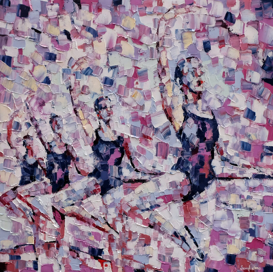 Ecole de Ballet Russe - Ebip Serafedino - oil painting
