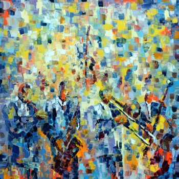 Jazz du Ciel - Ebip Serafedino - oil painting