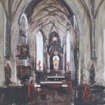 Kaple IV. - Jindřich Bílek - oil painting