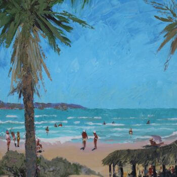 La Mata playa - Vladimir Domničev - acrylic painting