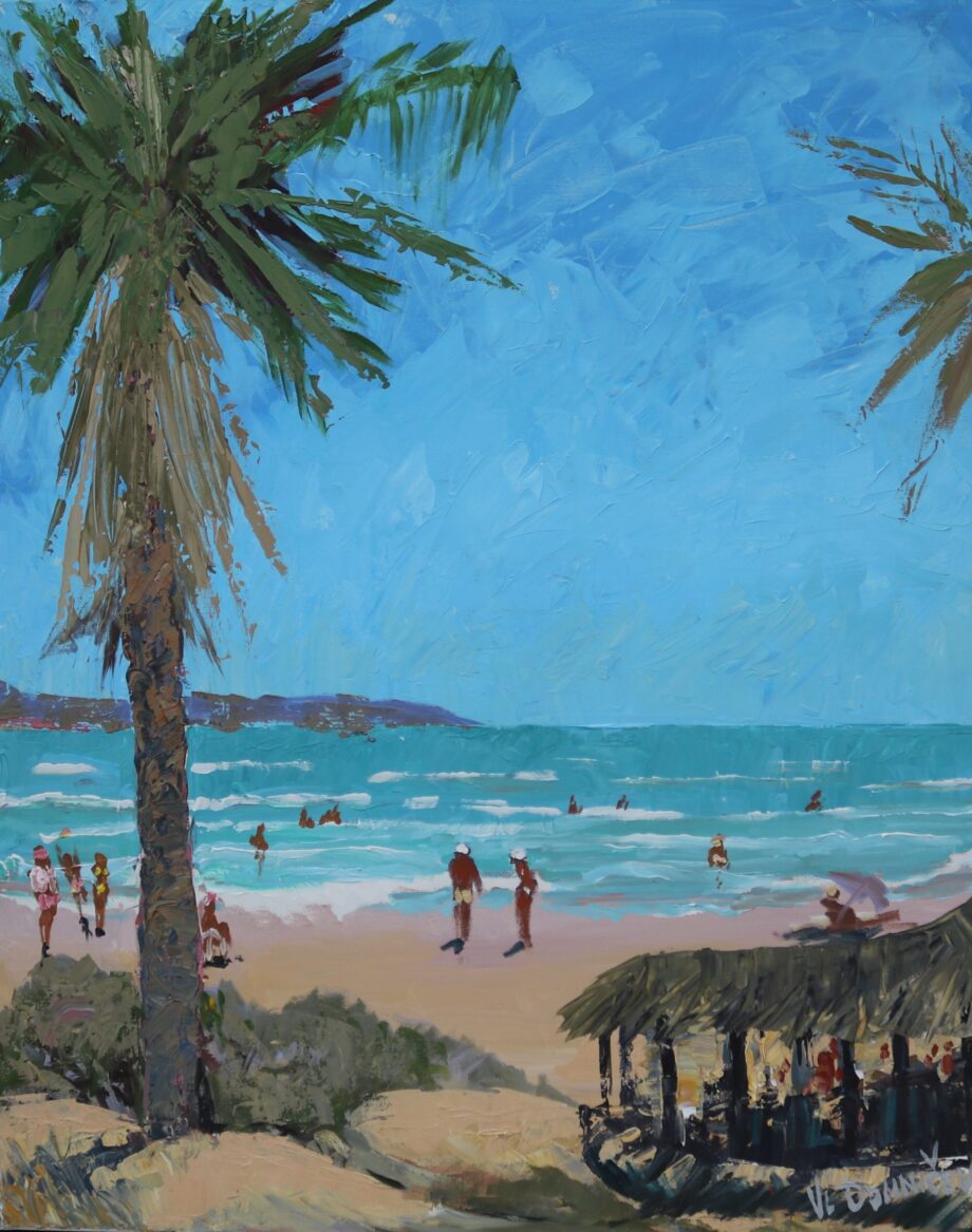 La Mata playa - Vladimir Domničev - acrylic painting