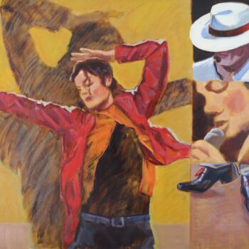 Michael Jackson - Jindřich Bílek - oil painting