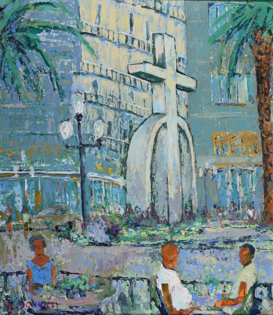 Plaza Calvo Sotelo Alicante - Vladimir Domničev - acrylic painting