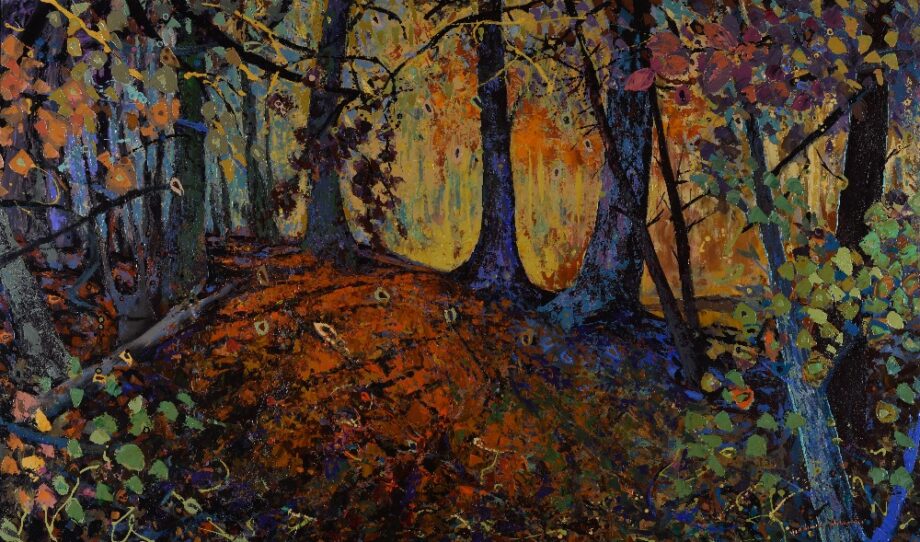Podzim v lese - Vladimir Domničev - acrylic painting