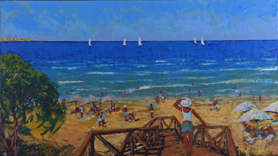 Popoludnie na pláži - Vladimir Domničev - acrylic painting