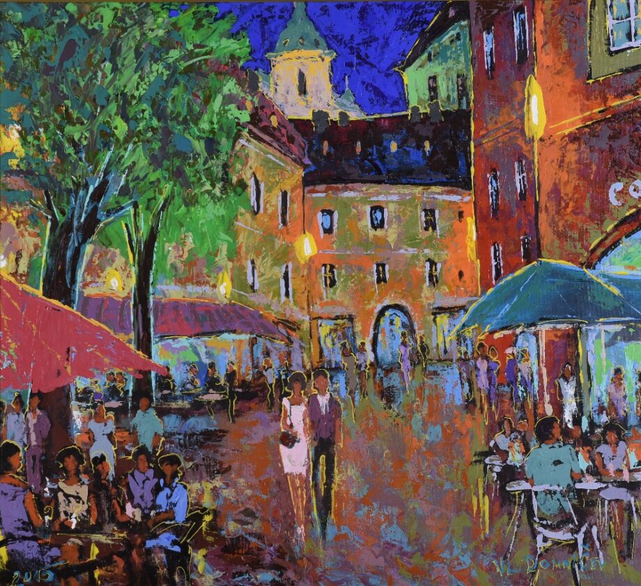 Praha Rynek - Vladimir Domničev - acrylic painting