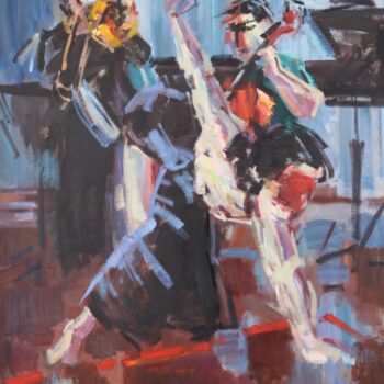 Tanec na jazz II. - Jindřich Bílek - oil painting