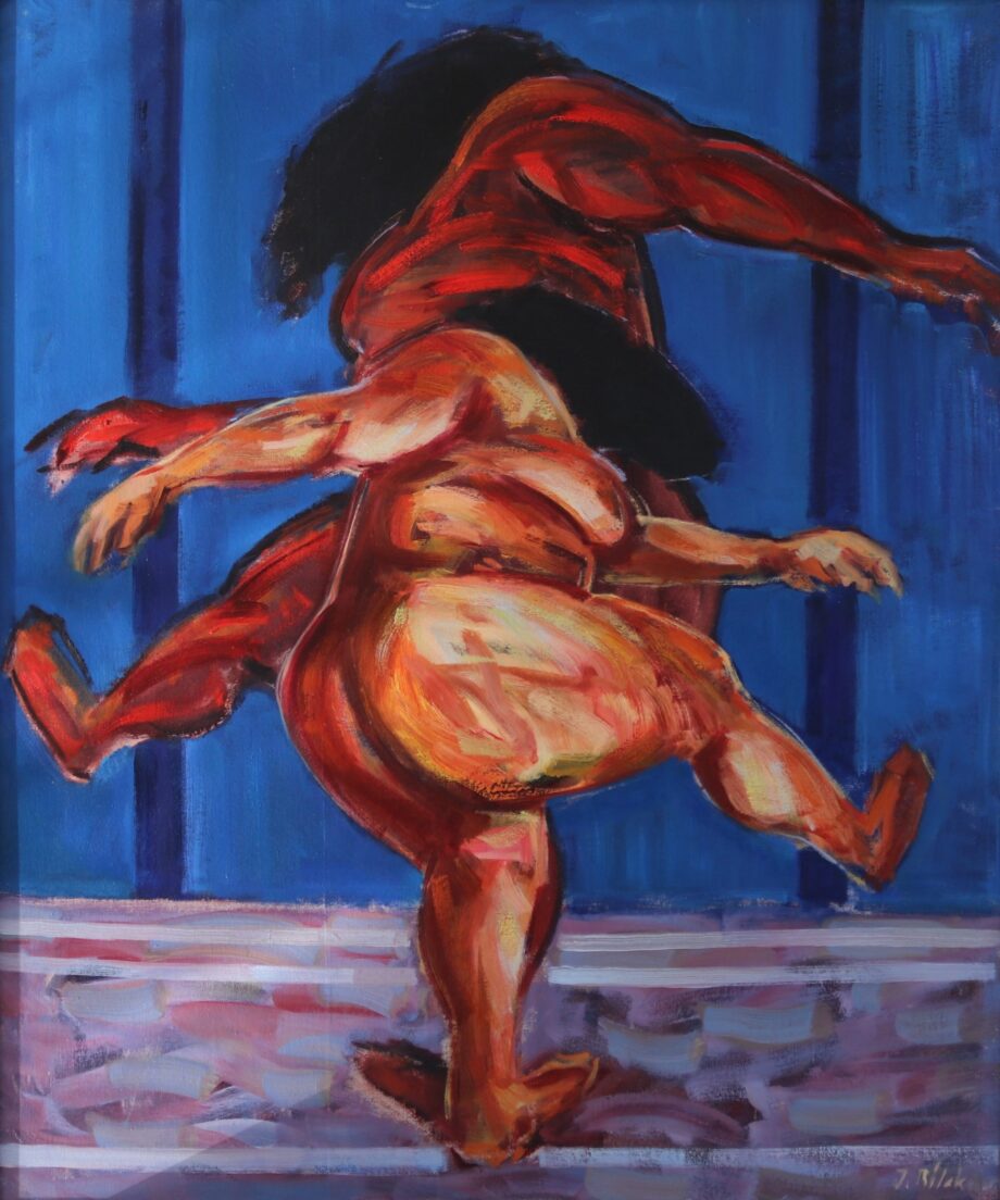 Tanec, Tanz - Jindřich Bílek - oil painting