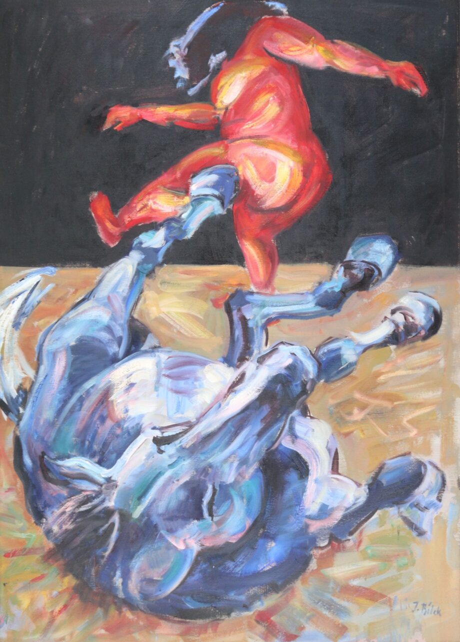 Tanec V. - Jindřich Bílek - oil painting