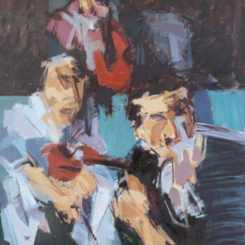 Trio II. - Jindřich Bílek - oil painting