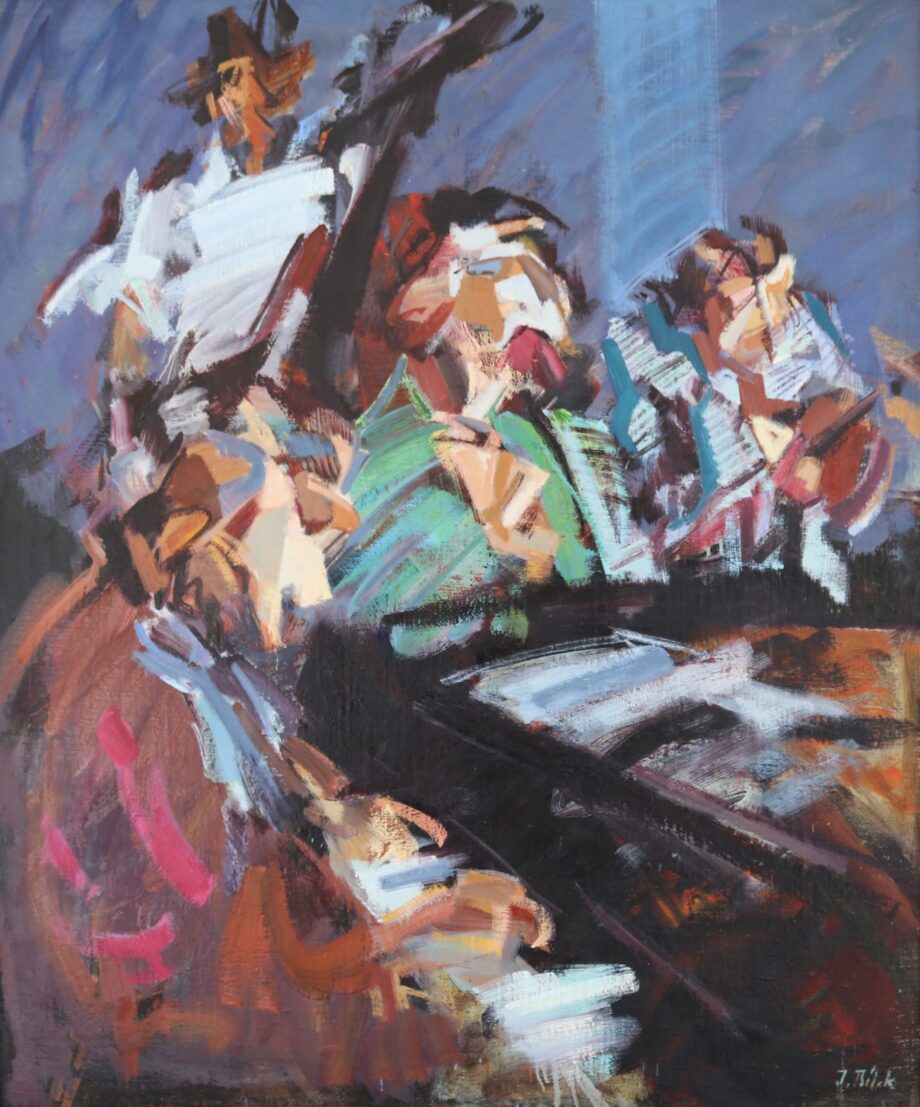 Z dílny jazzového pianisty V. - Jindřich Bílek - oil painting