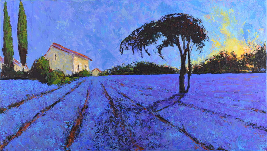 Západ nad Provence - Vladimir Domničev - acrylic painting