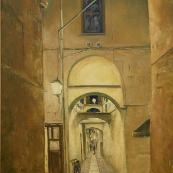 Italienische Gasse - Peter Klonowski - oil painting