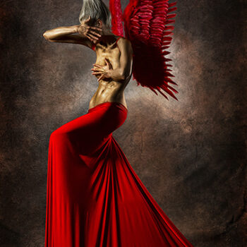 Red angel - Fedor Nemec - combined photography