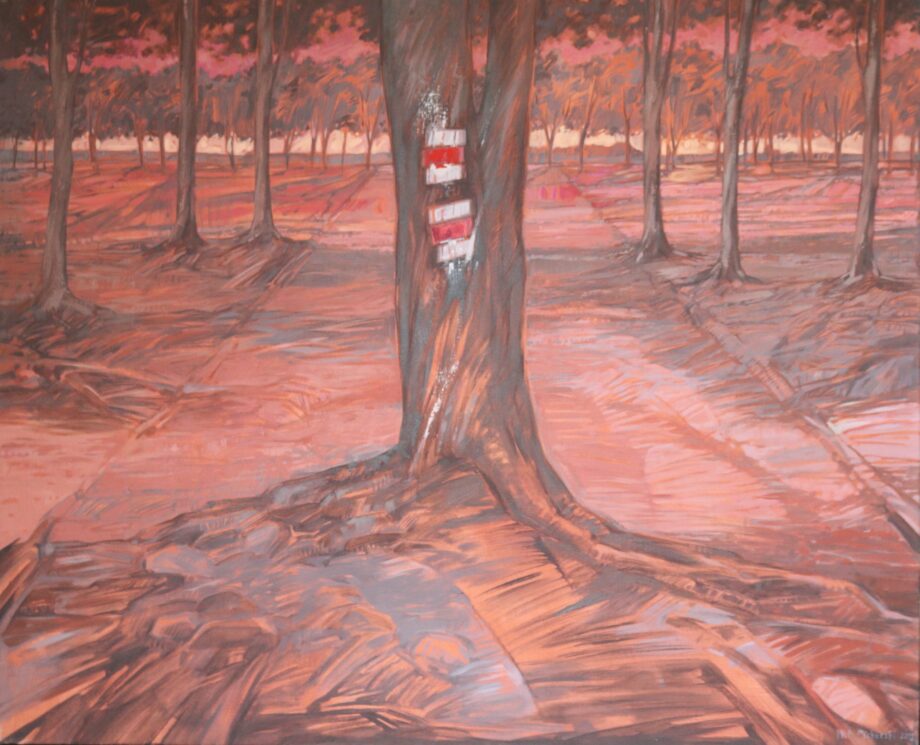 Czerwony szlak - Wit Pichurski - acrylic painting