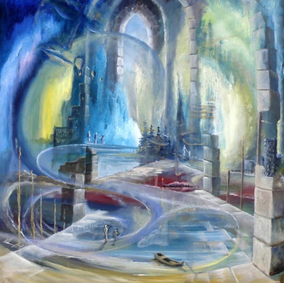 Gebrochene Räume - Peter Klonowski - oil painting