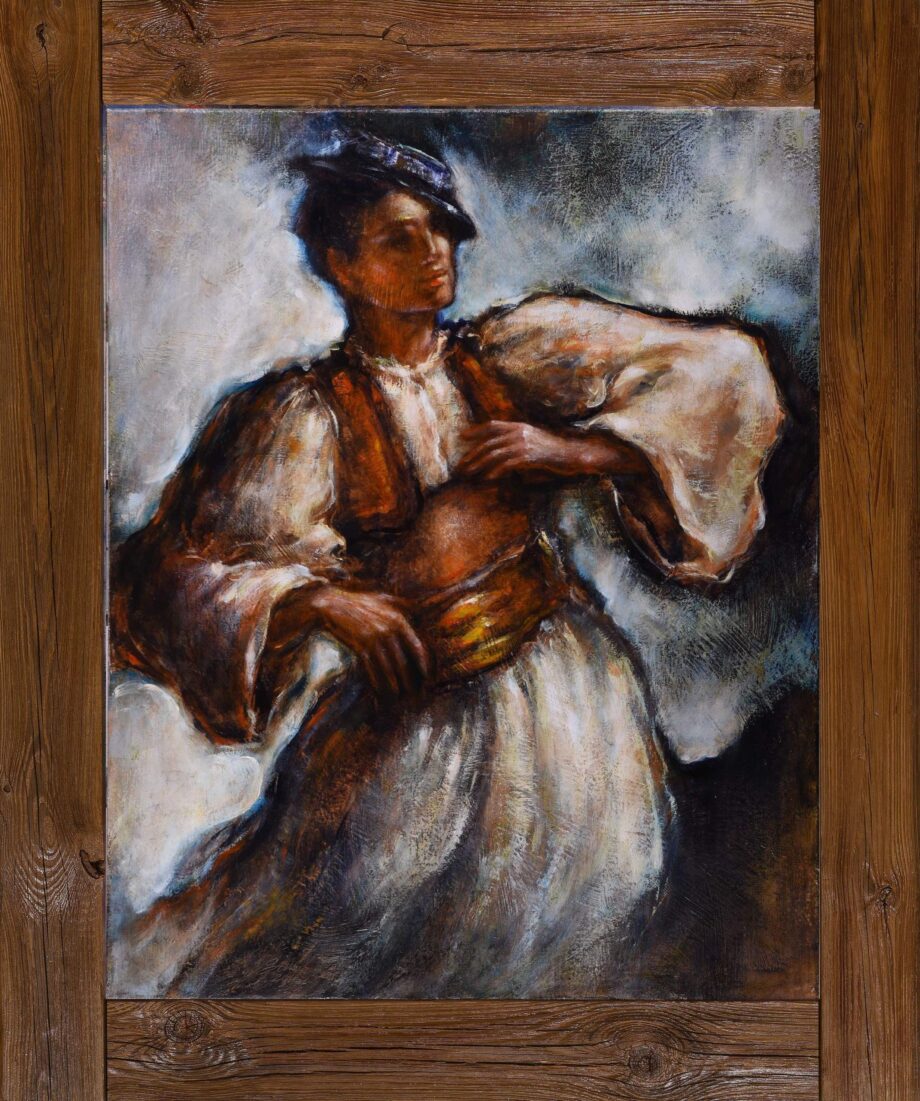 Kamaráti moji - Cyril Uhnák - oil painting