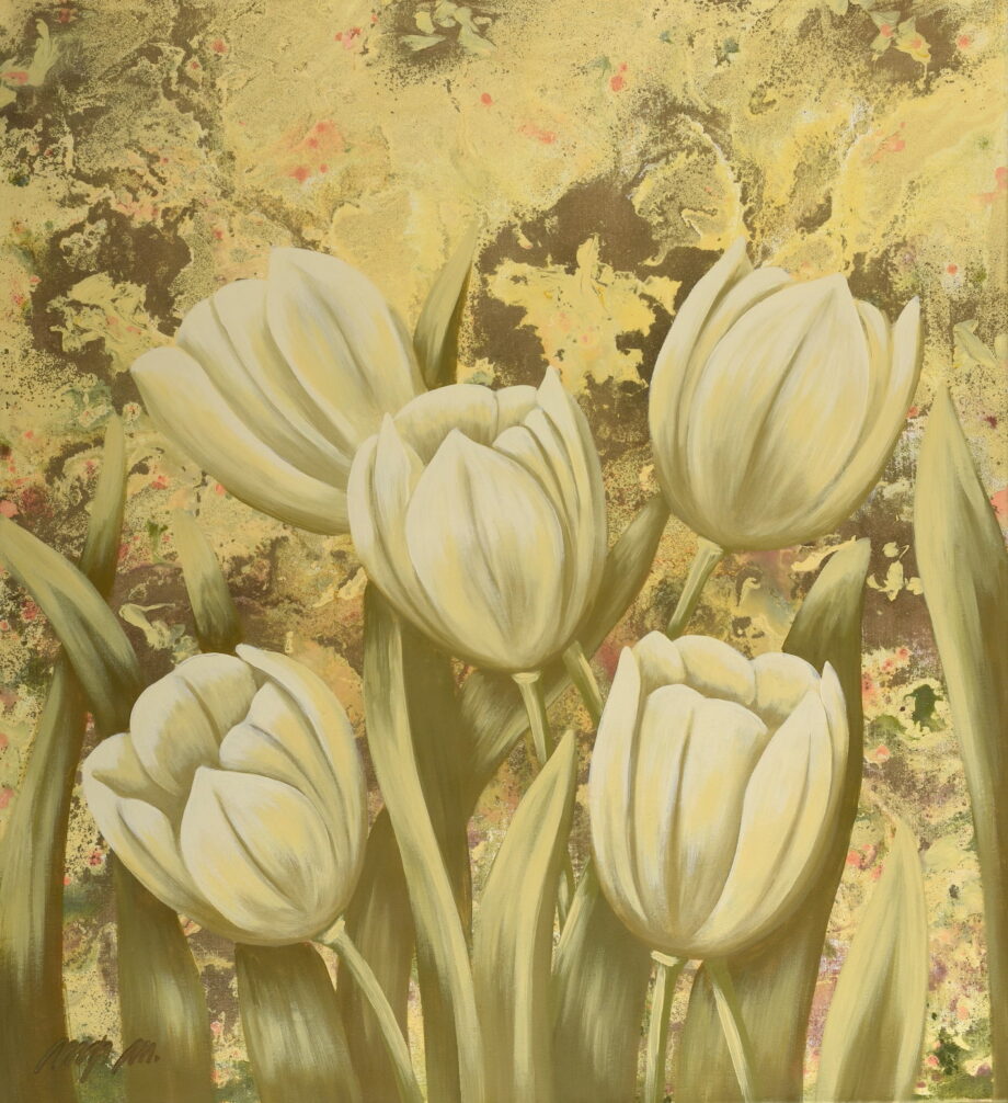 Letné tulipány - Mária Markus - acrylic painting