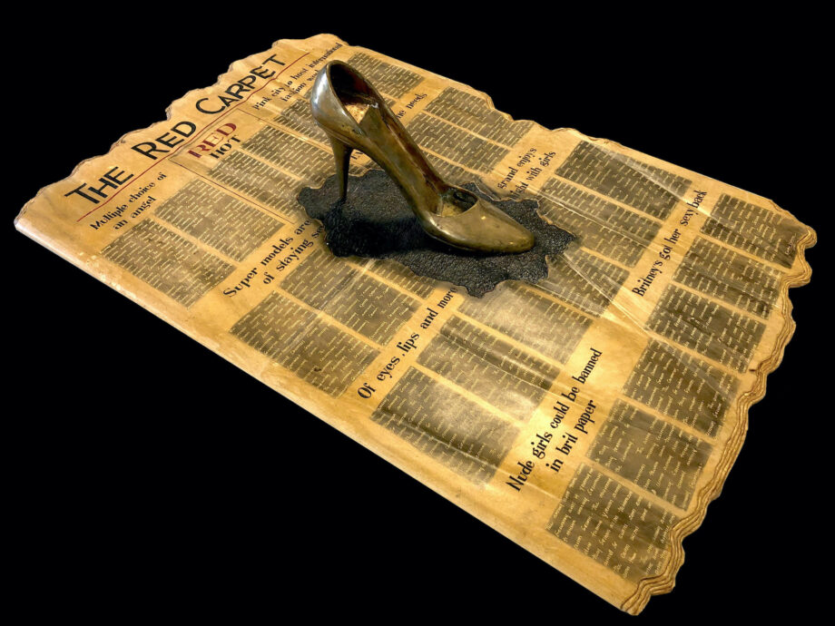 Newspaper and a shoe - Kanta Kishore Moharana