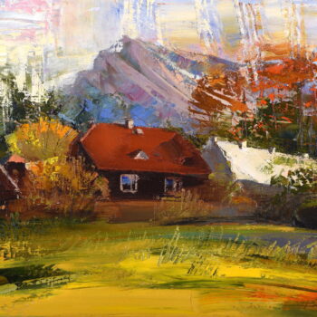 Pod Krivaňom - Mykola Bodnar - oil painting