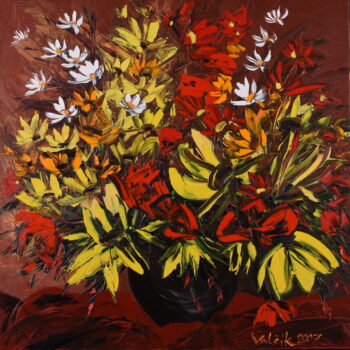 Podzimní květy - Josef Valčík - acrylic painting