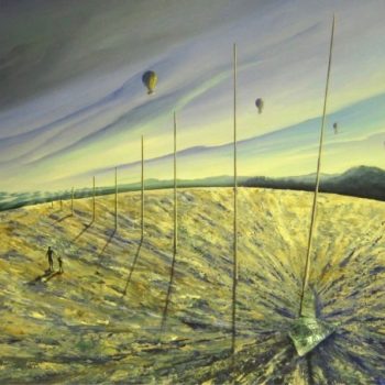 Schwebender Planet - Peter Klonowski - oil painting