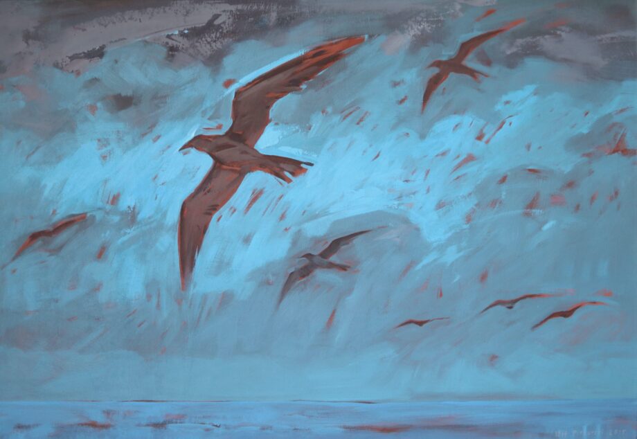 Wzlatujący ptak - Wit Pichurski - acrylic painting