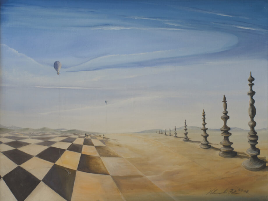 Das verlorene Spielfeld - Peter Klonowski - oil painting