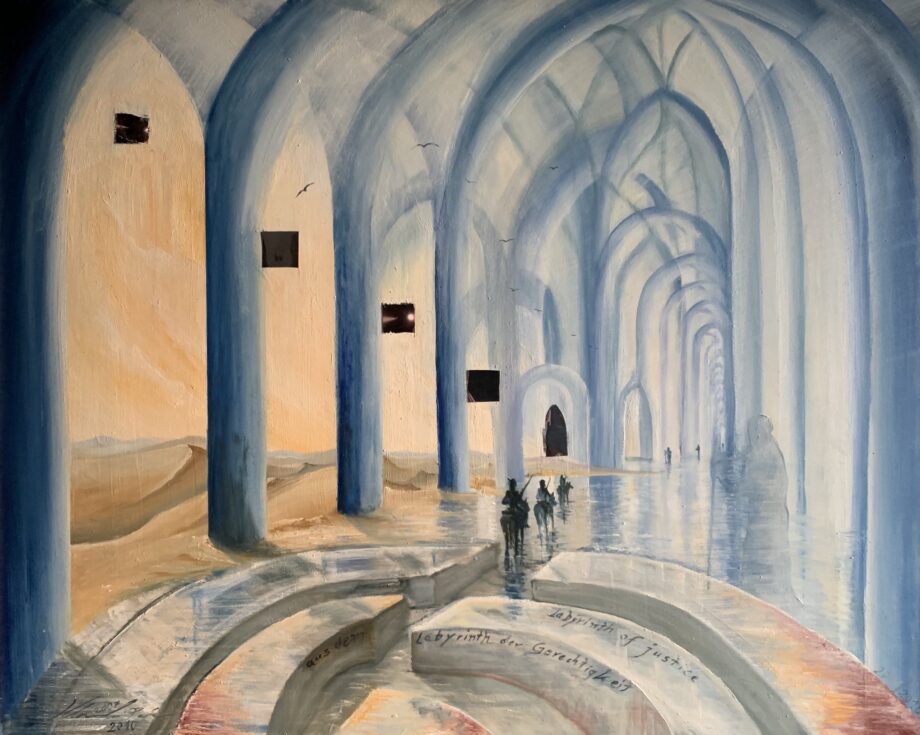 Rückkehr aus dem Labyrinth der Gerechtigkeit - Peter Klonowski - oil painting