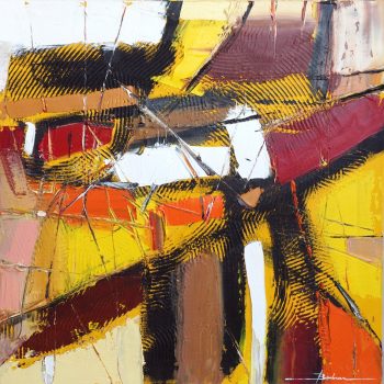 Žlutá abstrakce 2 - Mykola Bodnar - oil painting