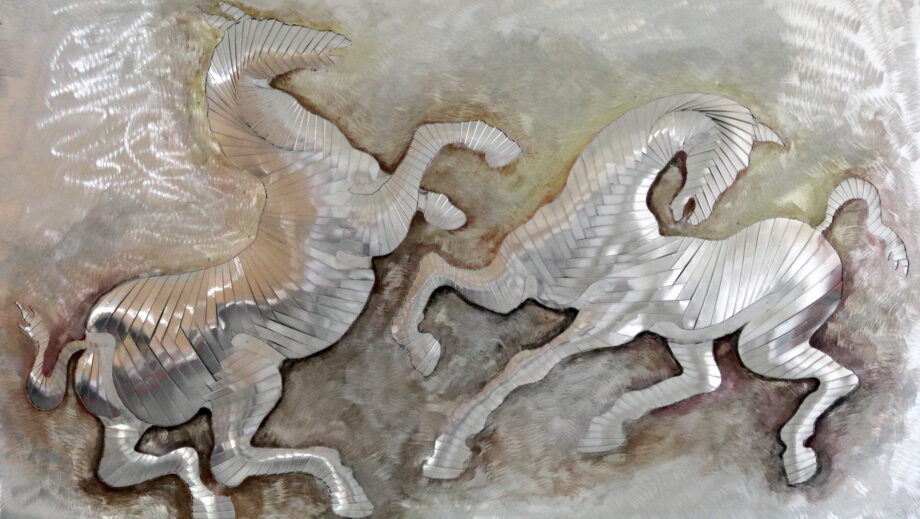 Biele kone - Ivan Patúc - relief