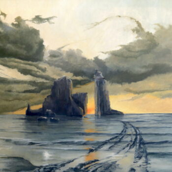 End of the road - Václav K. Killer - oil painting