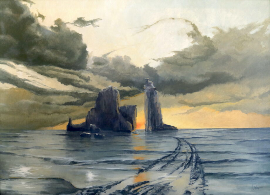 End of the road - Václav K. Killer - oil painting