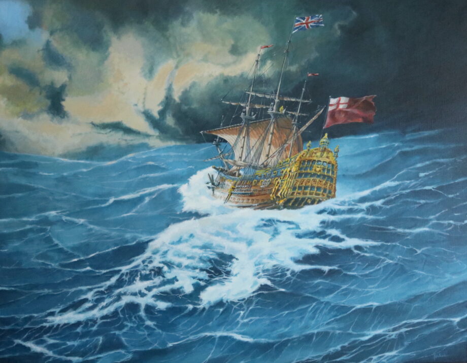 HMS Coronation - Václav K. Killer - oil painting