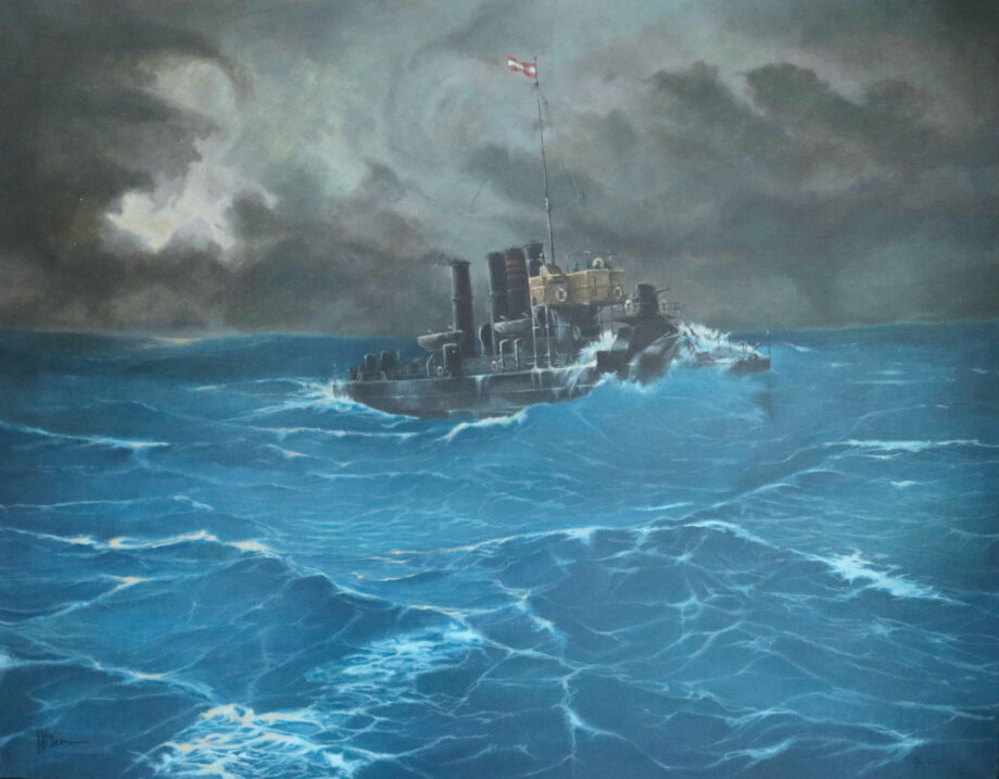 SMS Turul - Václav K. Killer - oil painting