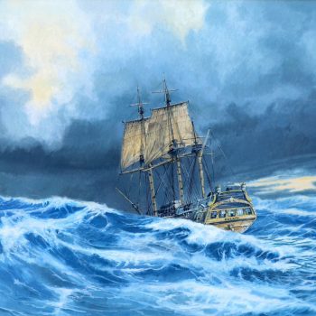 HMAV Bounty – Cape Horn - Václav K. Killer - oil painting