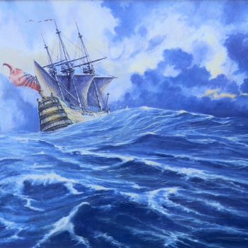 HMS Victory - Way home - Václav K. Killer - oil painting