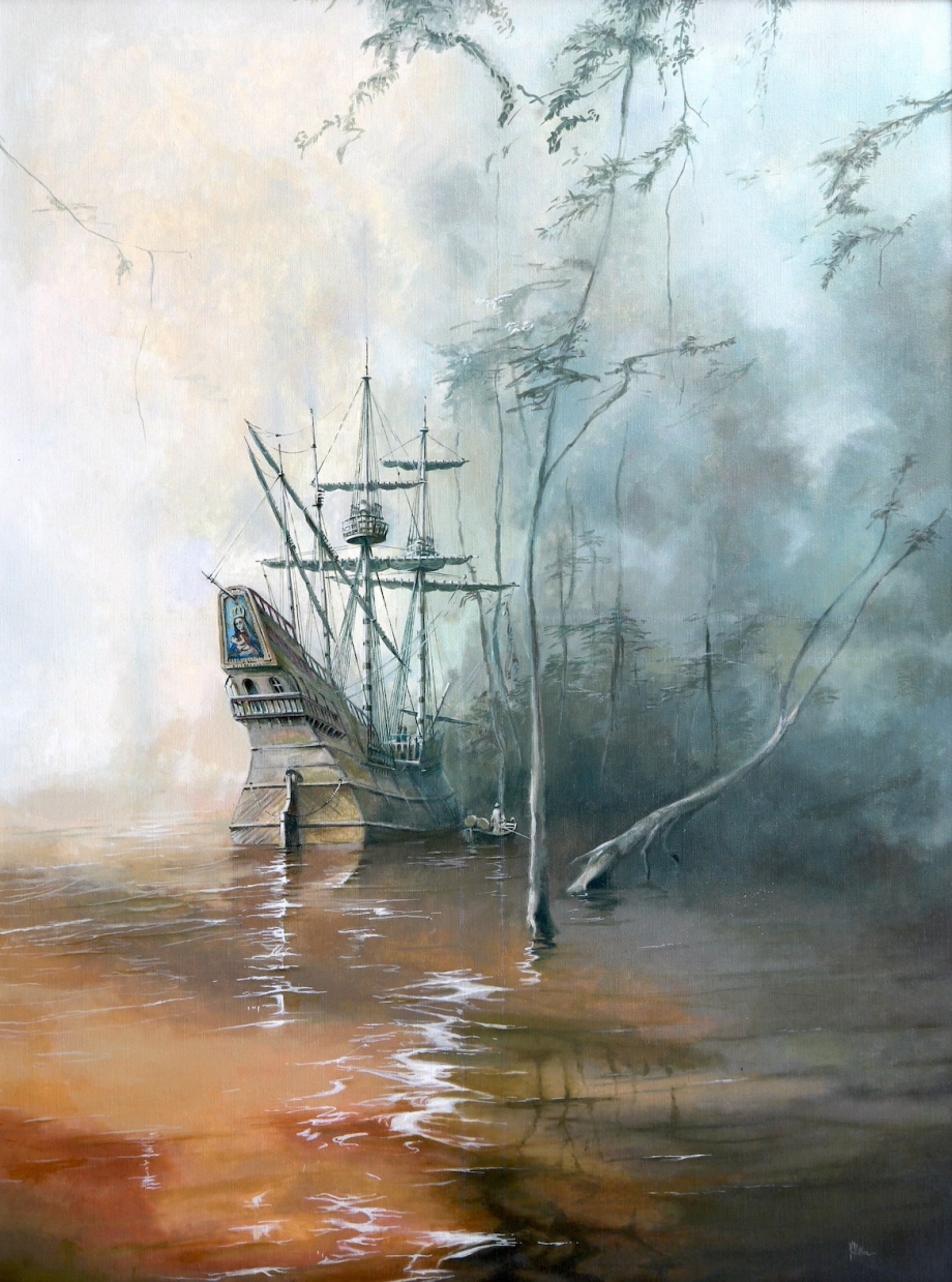 Searching for water - Václav K. Killer - oil painting